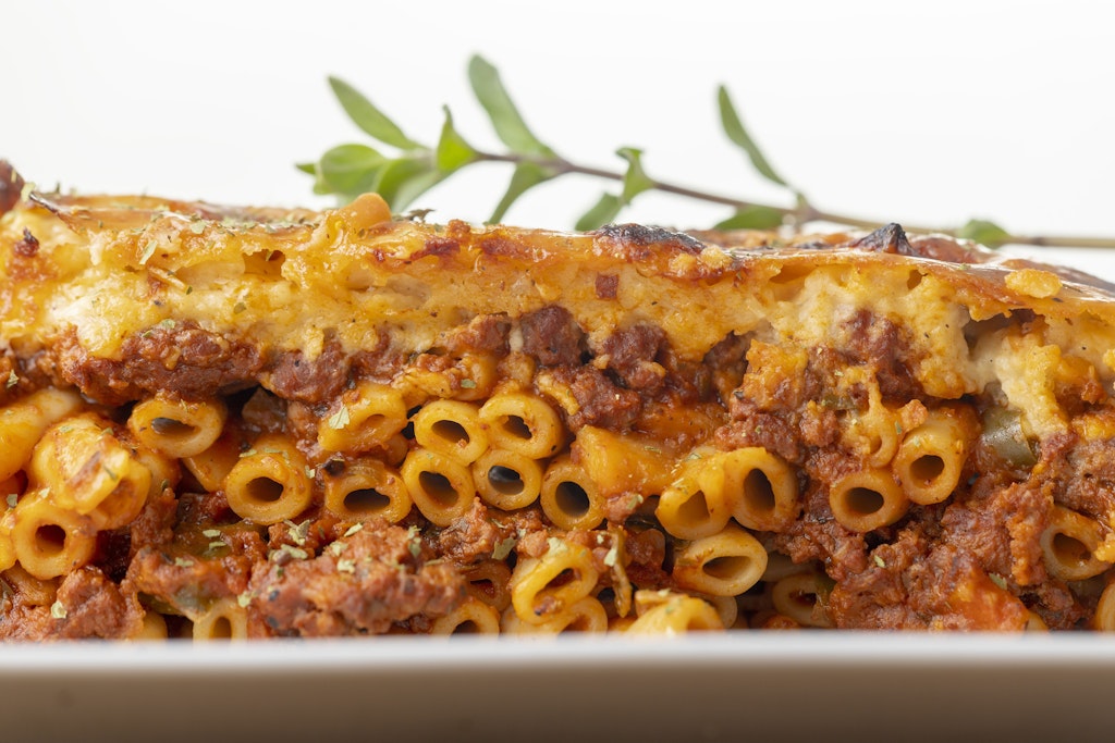 Pastizio ist ein beliebter Nudelauflauf in weiten Teilen Griechenlands.