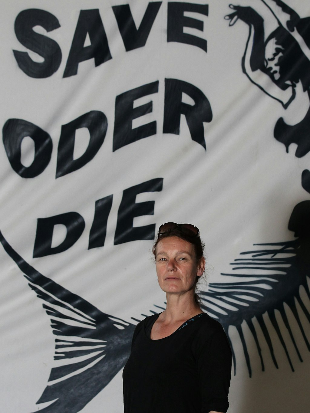 Steffi Bartel vom Naturerlebnishof Uferloos. Sie gründete mit anderen eine Bürgerinitiative, die sich für den Fluss als geschützten Naturraum einsetzt. 