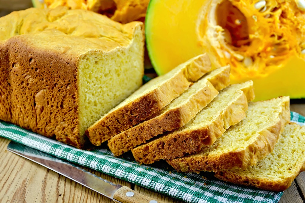 Ein leckeres Kürbisbrot in Kastenform.
