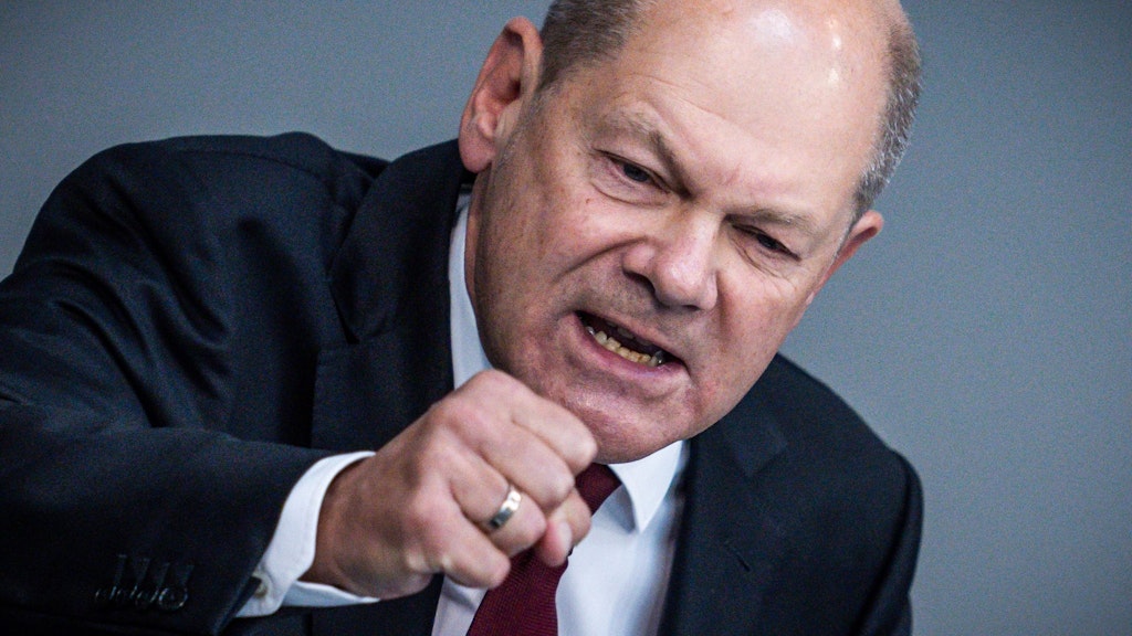 Bundeskanzler Olaf Scholz (SPD) wurde bei seiner Rede energisch.