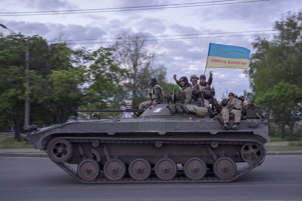 Ukrainische Soldaten in der Oblast Charkiw (Archivbild).