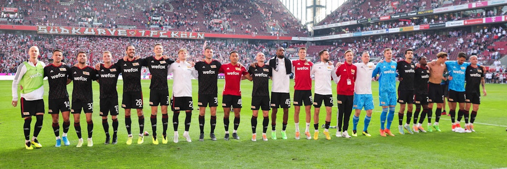 Das Beweisfoto: Am 11. September 2022 um 17.25 Uhr wurde der 1. FC Union der 34. Tabellenführer in der Geschichte der Bundesliga.