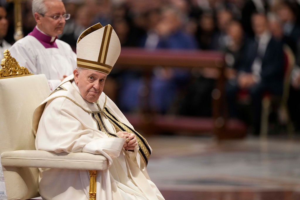 Papst Franziskus im Petersdom