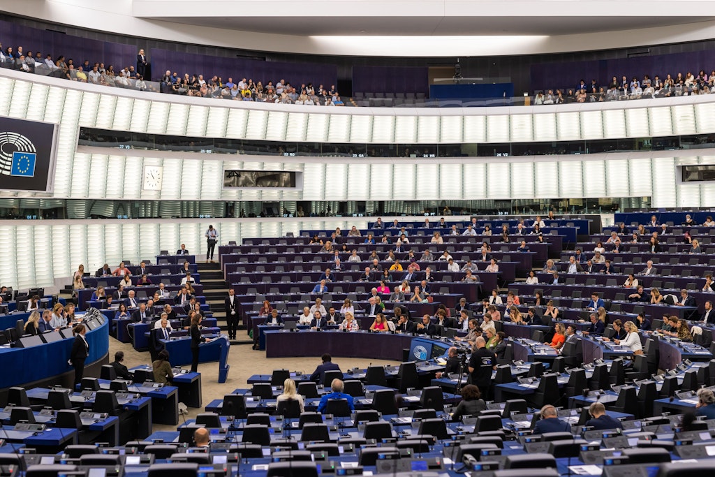 Europäisches Parlament in Straßburg. 