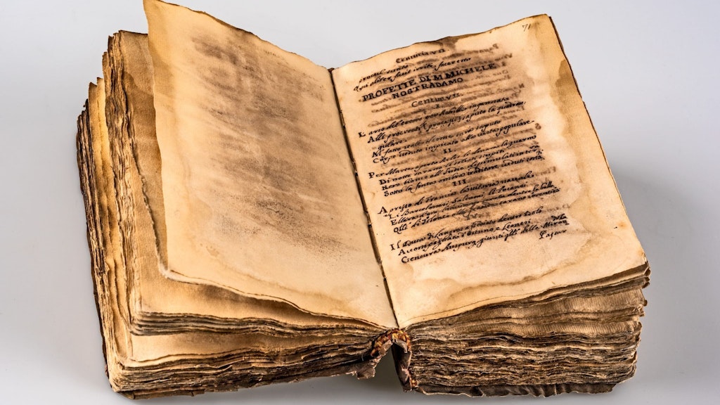 Das jahrhundertealte Nostradamus-Manuskript sorgt noch heute für Spekulationen.