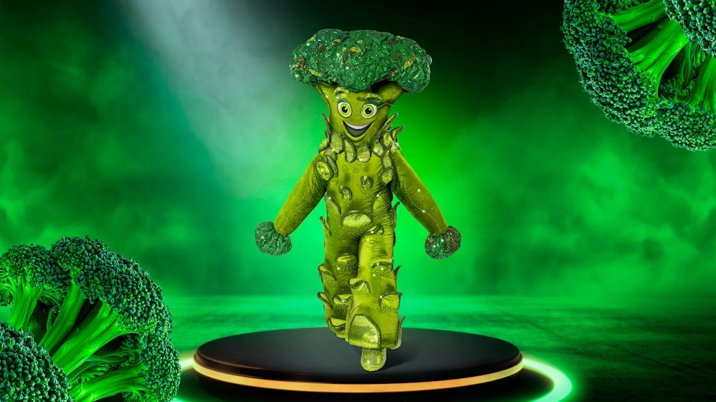 Dieser Brokkoli soll bei The Masked Singer auf der Bühne stehen.