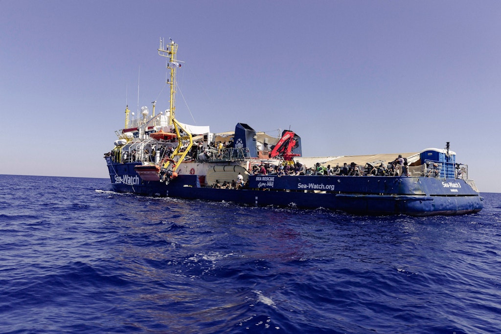 Das deutsche Rettungsschiff Sea-Watch 3.