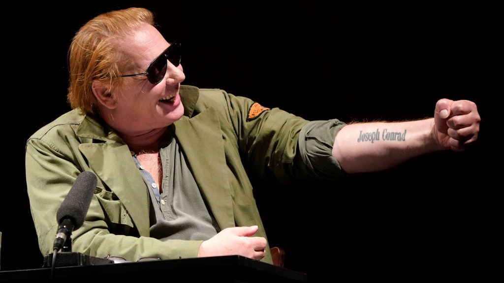 Ben Becker bei einem Pressetermin zu seiner bevorstehenden Tournee „Apokalypse“ im Renaissance-Theater. 