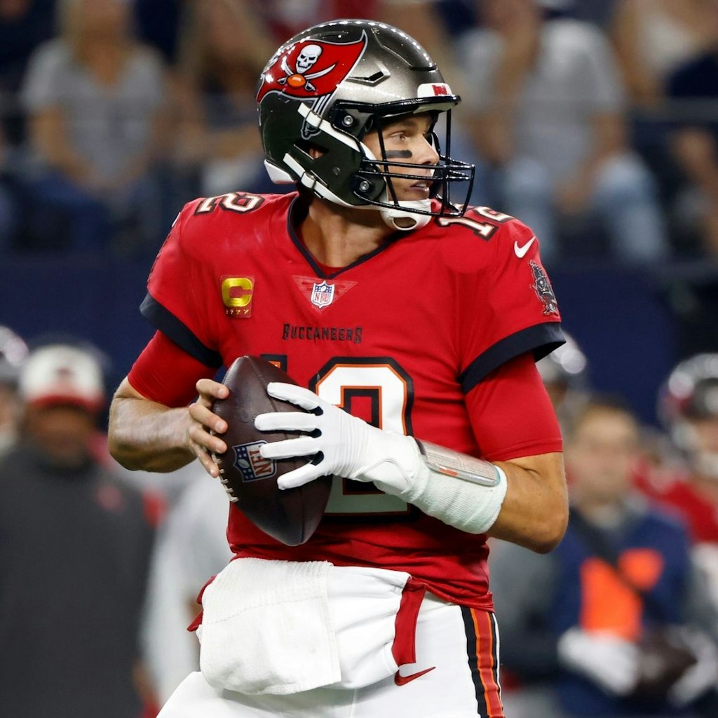 Buccaneers-Quarterback Tom Brady in der ersten Halbzeit. 