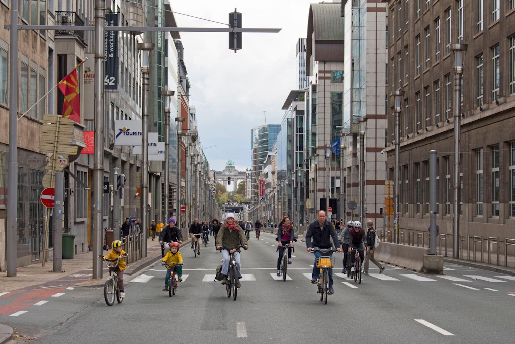 Am vergangenen Sonntag blieb Brüssel autofrei.