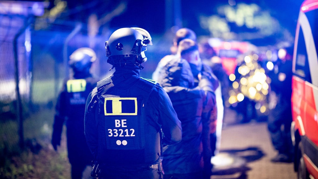 Großübung der Polizei: Simuliert wird ein Terroranschlag mit einer Bio-Waffe.