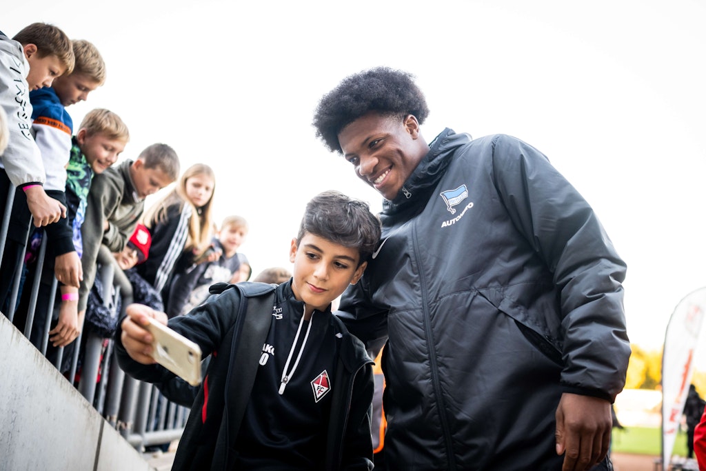 Fan-Liebling und Stürmer Jessic Ngankam (22) feierte nach erneuter Knie-OP ein gelungenes Comeback beim 1. FC Frankfurt. 