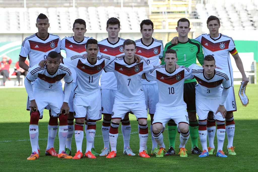 Hany Mukhtar (2. v. l. u.) gewann 2014 die U19-EM mit dem DFB. Ebenfalls mit dabei: die heutigen Herthaner Davie Selke und Marc Kempf.