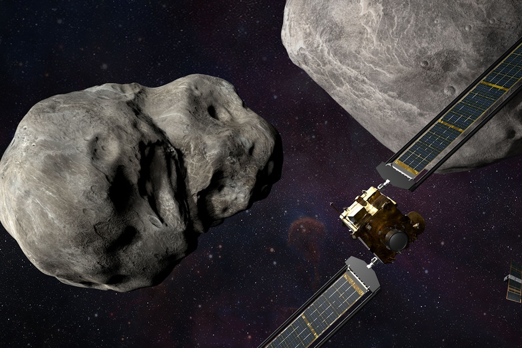 Die NASA-Raumsonde „Dart“ soll in einen Asteroiden krachen.
