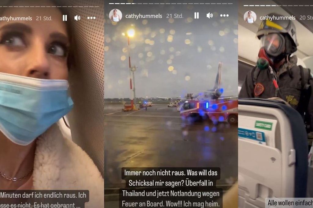 Cathy Hummels zeigte uns ihren Horror-Trip via Instagram.