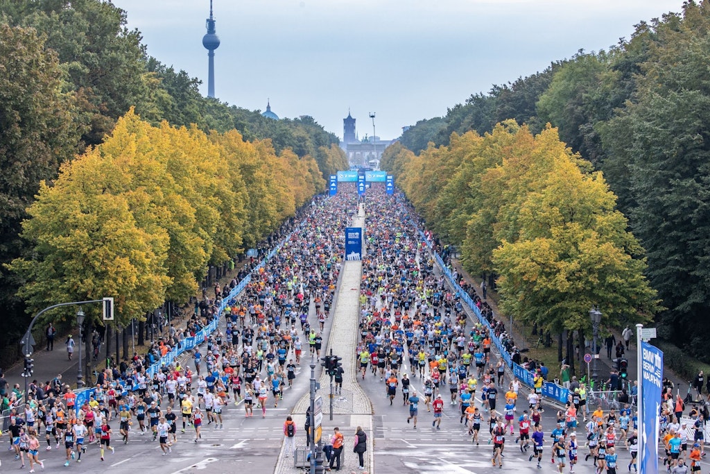 Über 45.000 Läufer starteten beim Berlin-Marathon. Einer hatte ein ganz besonderes Ziel.