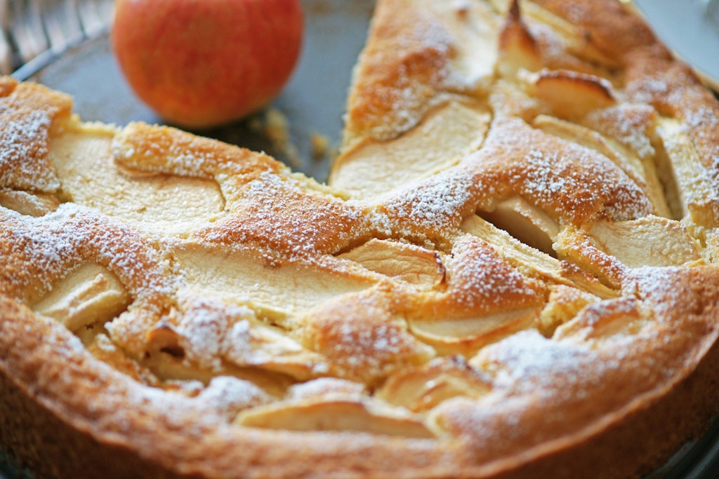 Apfelkuchen mit Marzipan: Das Rezept ist einfach der Hammer.