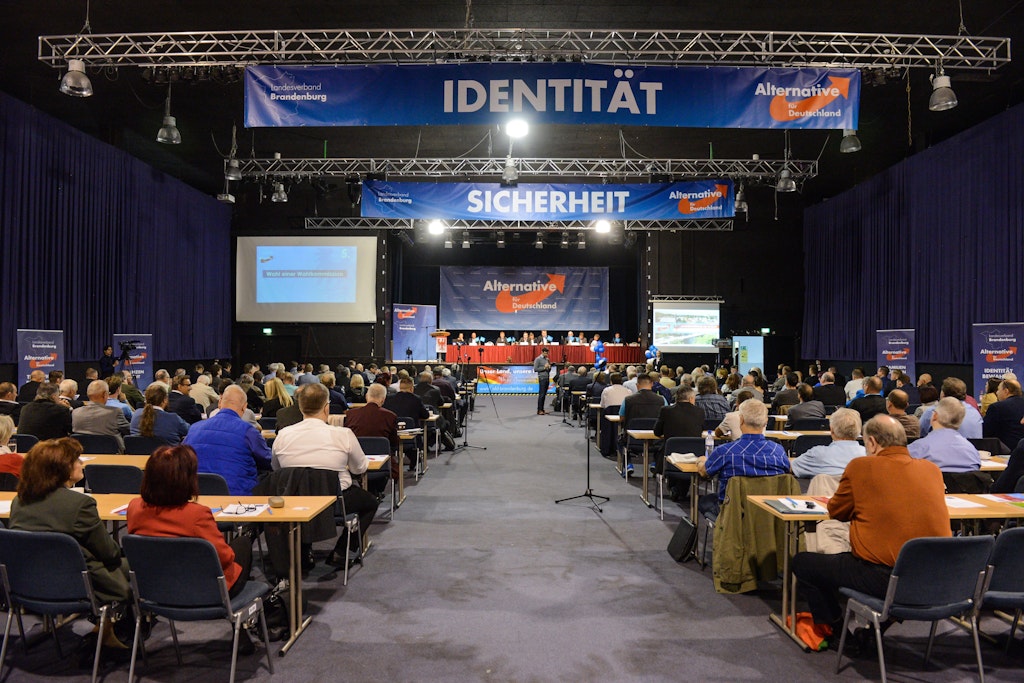 AfD-Parteitag in Brandenburg: Die Rechtspopulisten bekommen durch die Energiekrise mehr Zuspruch.