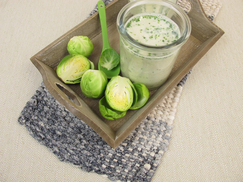 Perfekt im Herbst: die Rosenkohl-Kartoffel-Suppe!