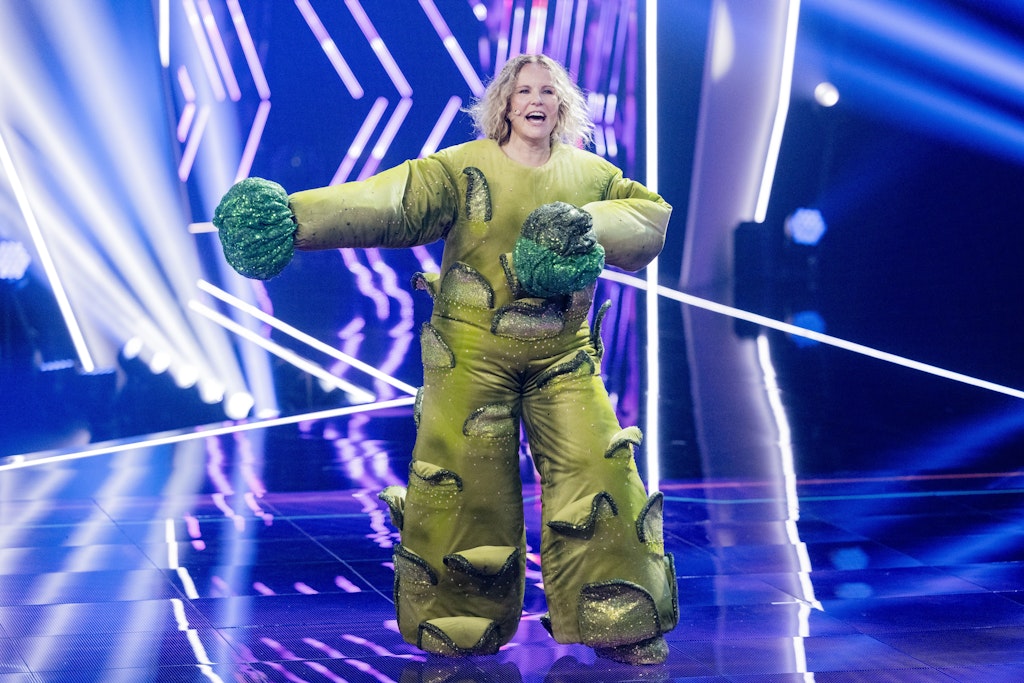 Moderatorin Katja Burkard war der Brokkoli in der ProSieben-Show „The Masked Singer“.