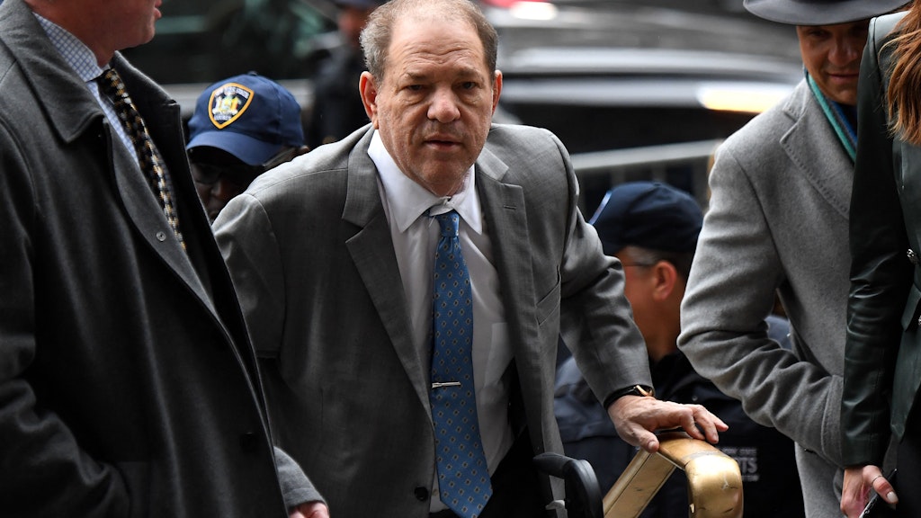Harvey Weinstein kommt am Manhattan Criminal Court in New York City an.