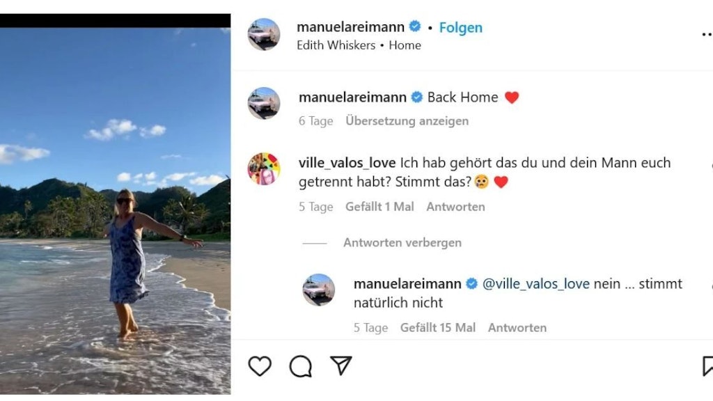 Klare Frage, klare Antwort: Manu Reimann räumt mit den Gerüchten auf.