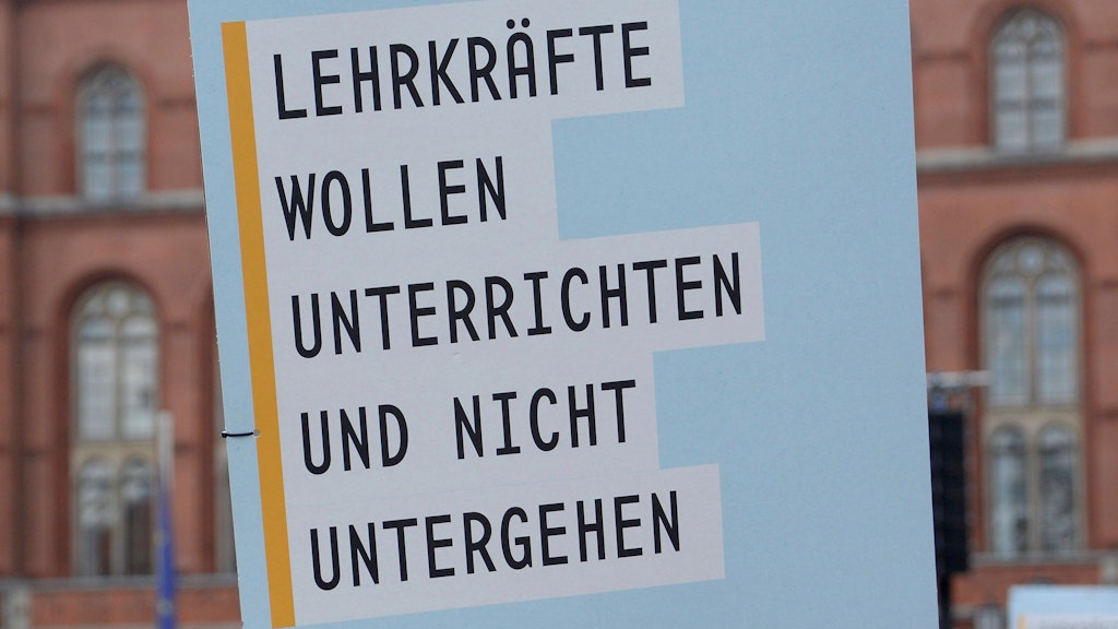 Lehrerstreik in Berlin. Die Berliner Lehrer sagen seit Jahren deutlich, was sie brauchen um Zufriedenheit im Job zu erleben. 