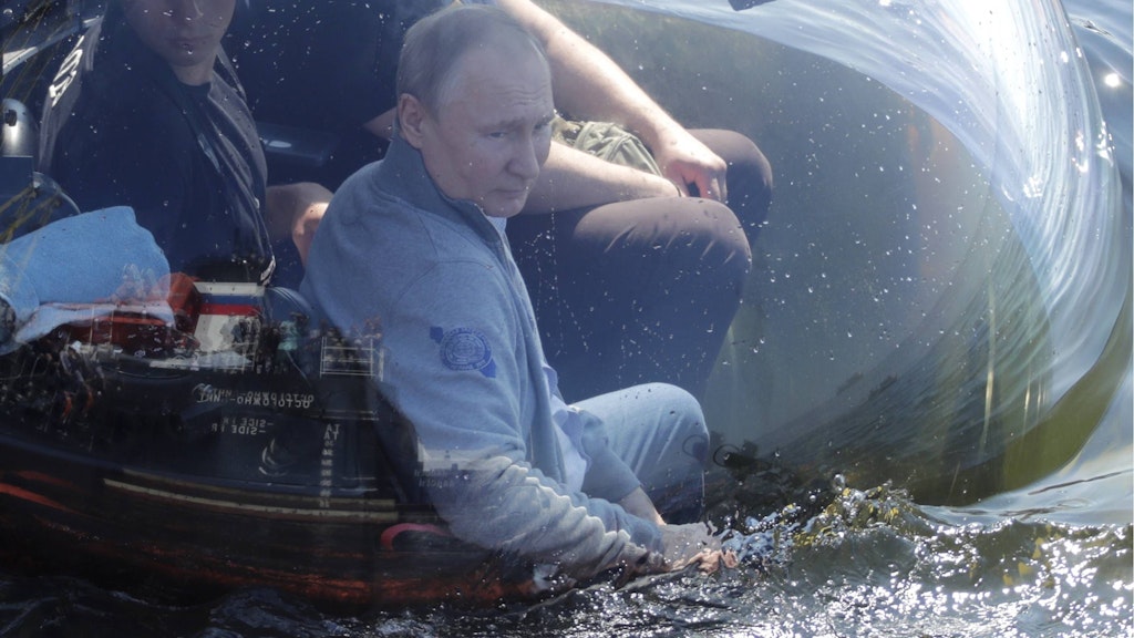 Wladimir Putin taucht mit einem Forschungs-U-Boot, der russische Präsident hatte die Poseidon-Supertorpedos 2018 schon angekündigt.
