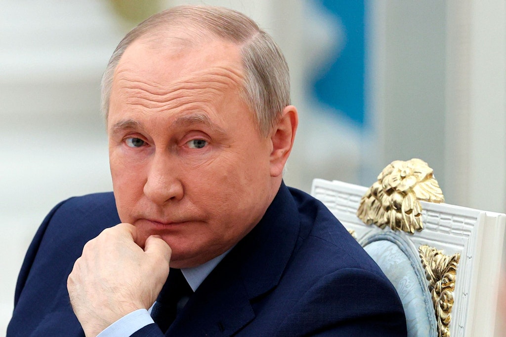 Kremlchef Wladimir Putin während einer Sitzung in Moskau