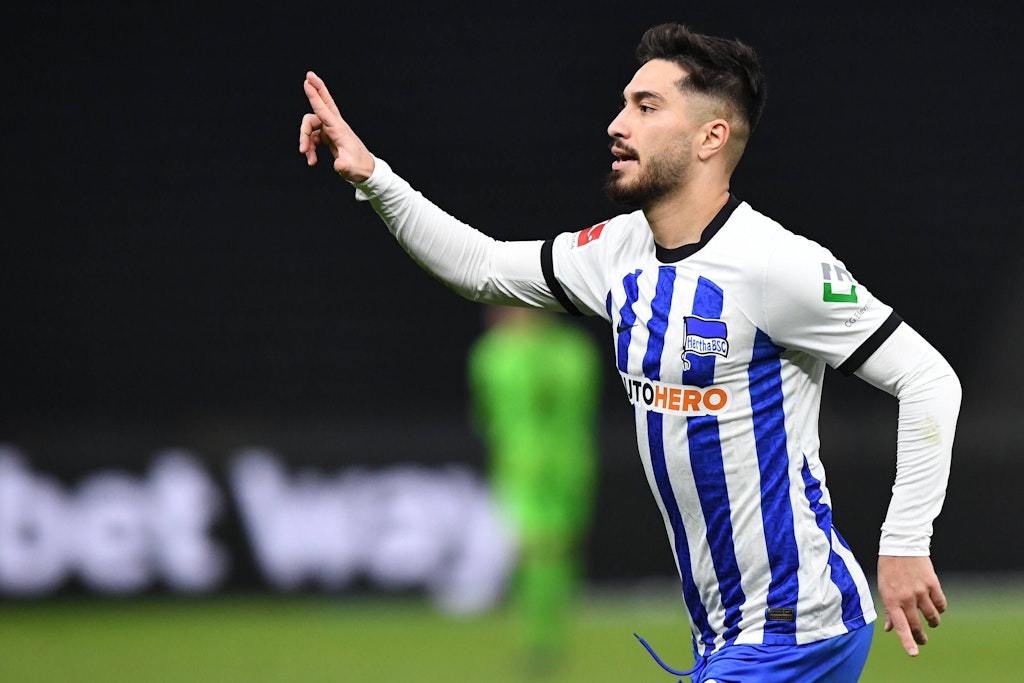 Suat Serdar traf für Hertha gegen Freiburg per feinem Distanzschuss zum 2:1. 