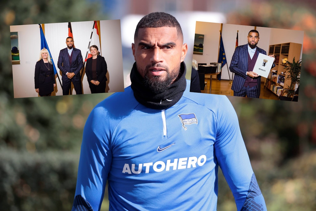 Im Wedding geboren und nun offiziell Botschafter für Berlin bei der EM 2024: Hertha-Star Prince Boateng (35). 