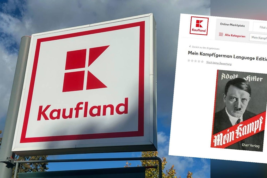 Im Marktplatz von Kaufland kann man Adolf Hitlers Mein Kampf und andere rechtsextreme Werke.