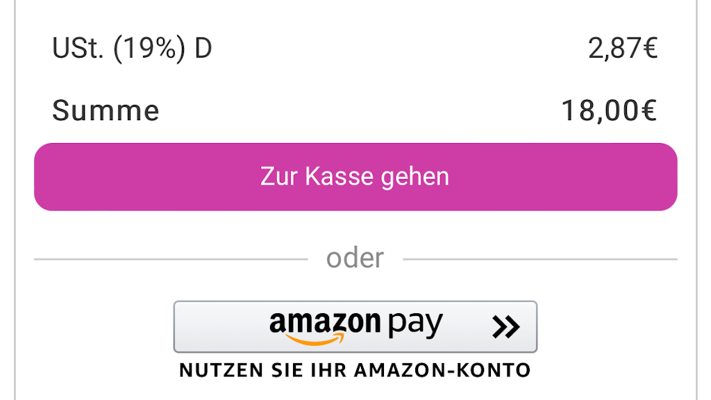 Auch bei der vermeintlich bequemen Bezahloption „Amazon Pay“ ist Vorsicht geboten.