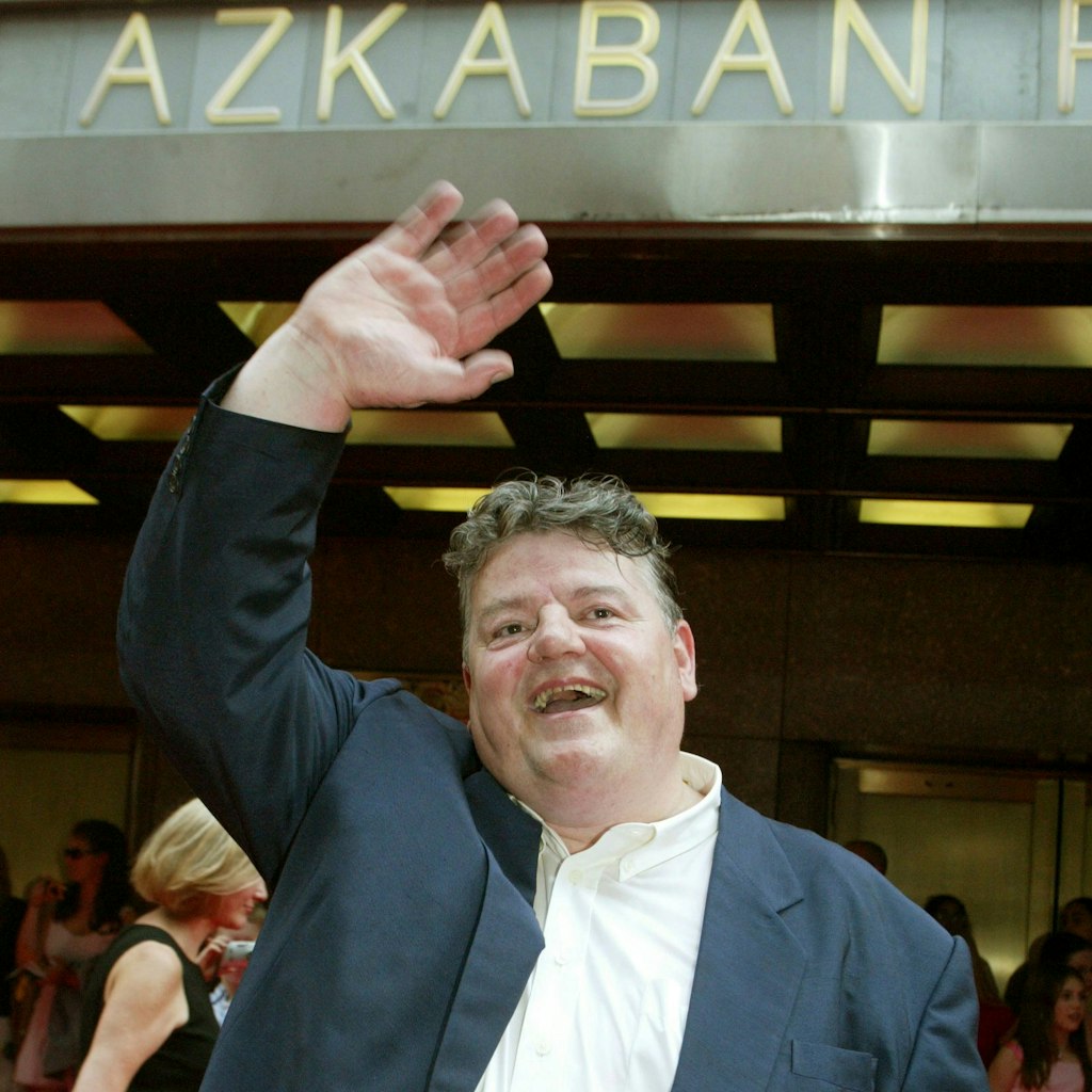 Robbie Coltrane in New York bei der Premiere des Films –Harry Potter und der Gefangene von Askaban“ im Jahr 2004