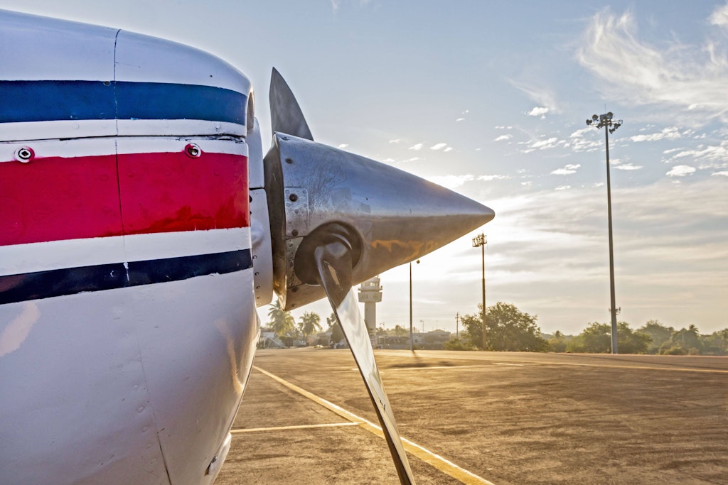 Ein Flugzeugpropeller zerfetzte Sani Aliyu beim ersten Date (Symbolbild).