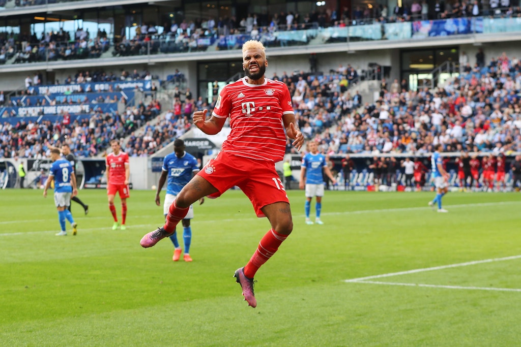 Bayern-Stürmer Eric Maxim Choupo-Moting bejubelt seinen Treffer zum 2:0. 