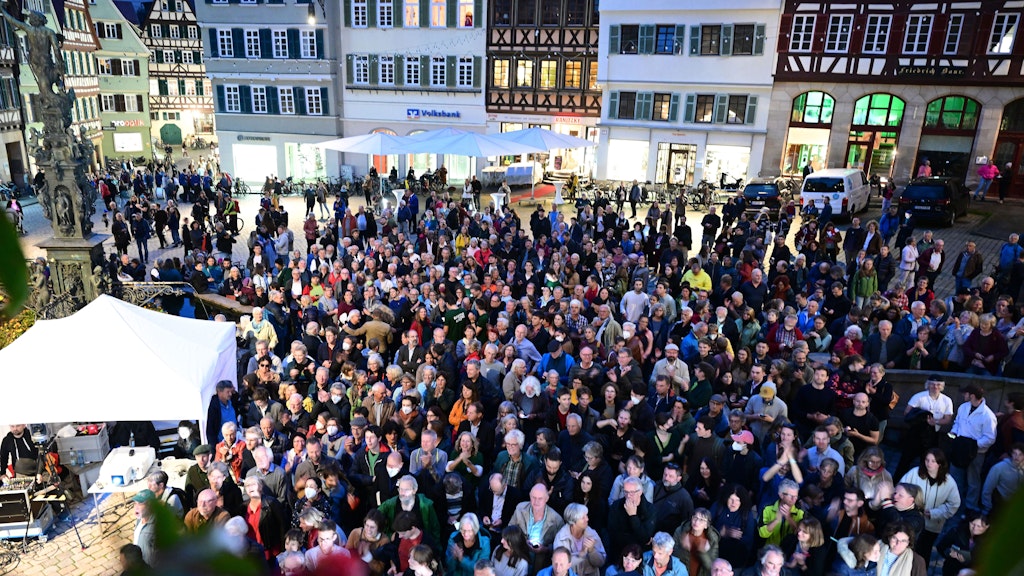 Bekanntgabe des Wahlergebnisses in Tübingen: Palmer gewann mit absoluter Mehrheit.