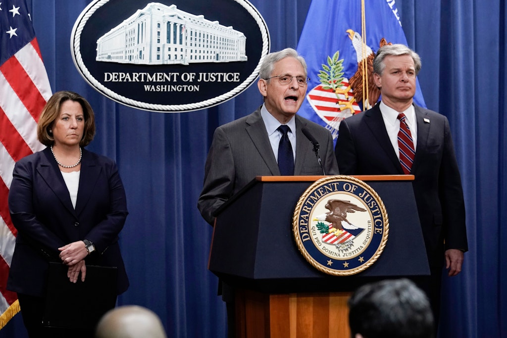 US-Justizminister Merrick Garland verkündete am Montag die Anklagen gegen die chinesischen Spione.