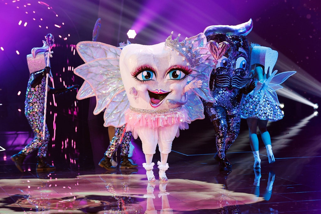 The MAsked Singer Tooth Fairy - This costume is said to be a professional singer.