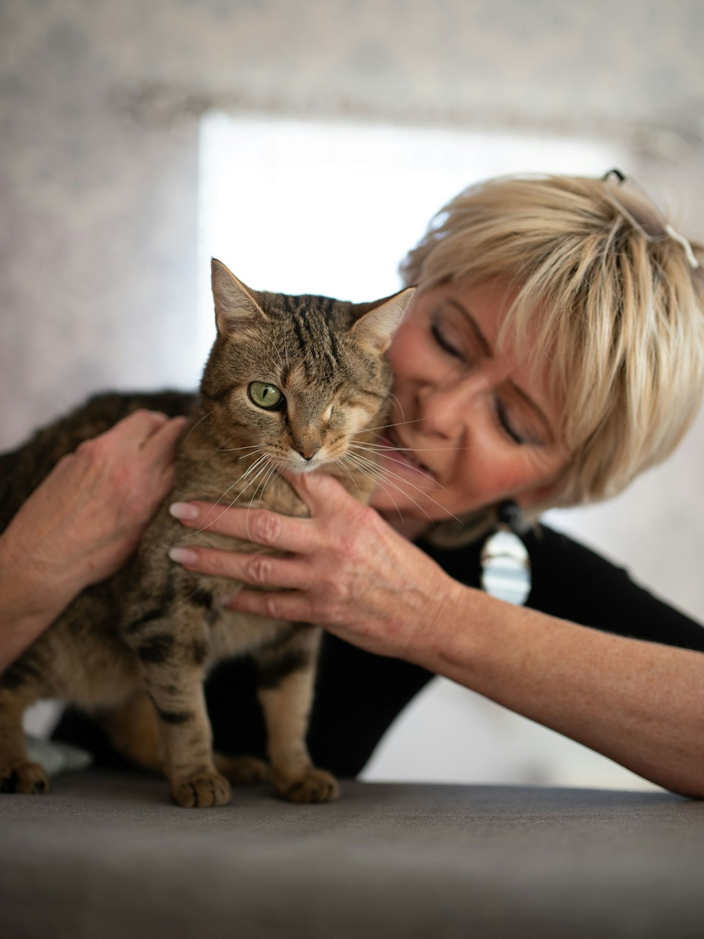 Katze Smallie bekam bei ihrem neuen Frauchen ganz viel Liebe.