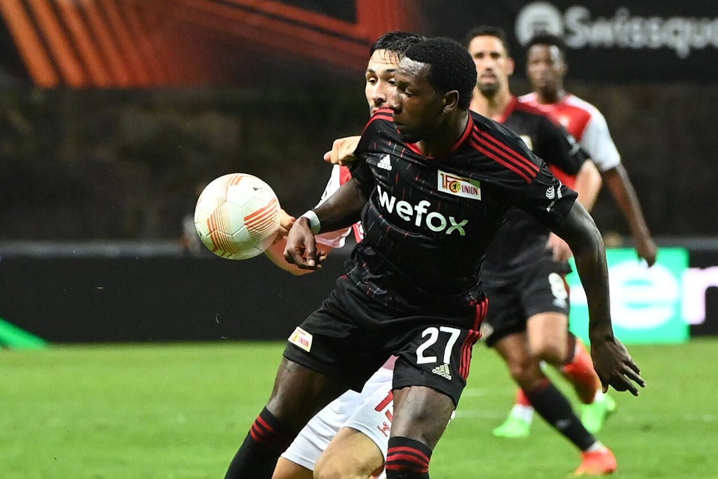 Seine Qualitäten werden gegen Sporting Braga wieder gefragt sein: Unions Stürmer Sheraldo Becker.