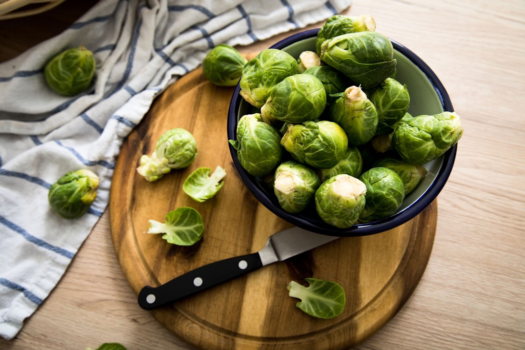 Rosenkohl kann man für dieses Rezept frisch oder auch tiefgekühlt verwenden. 