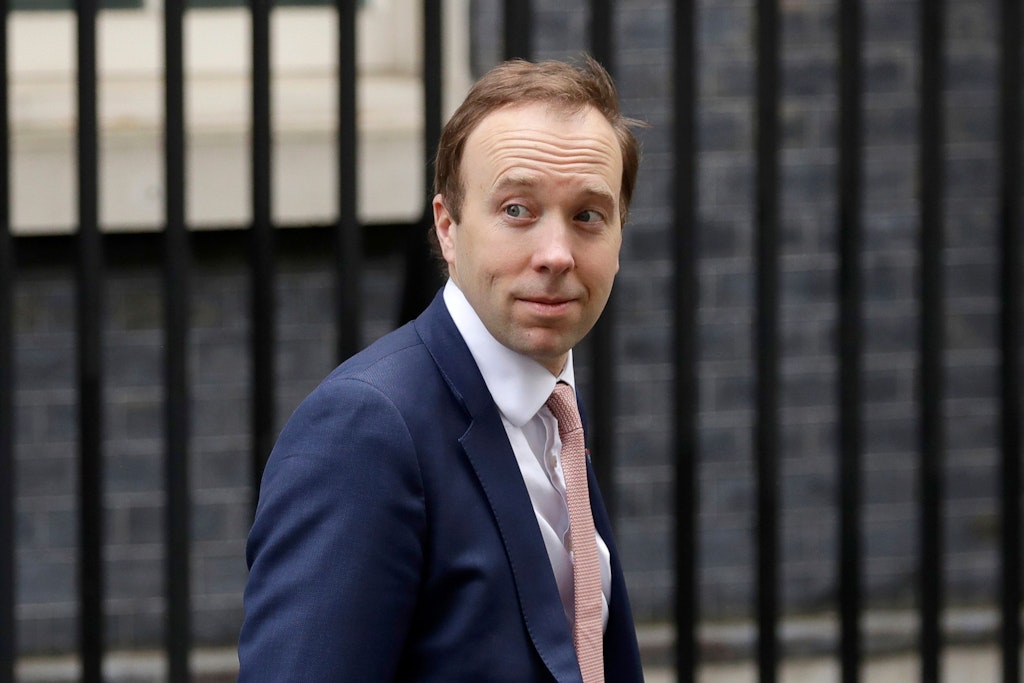 Der ehemalige britische Gesundheitsminister Matt Hancock