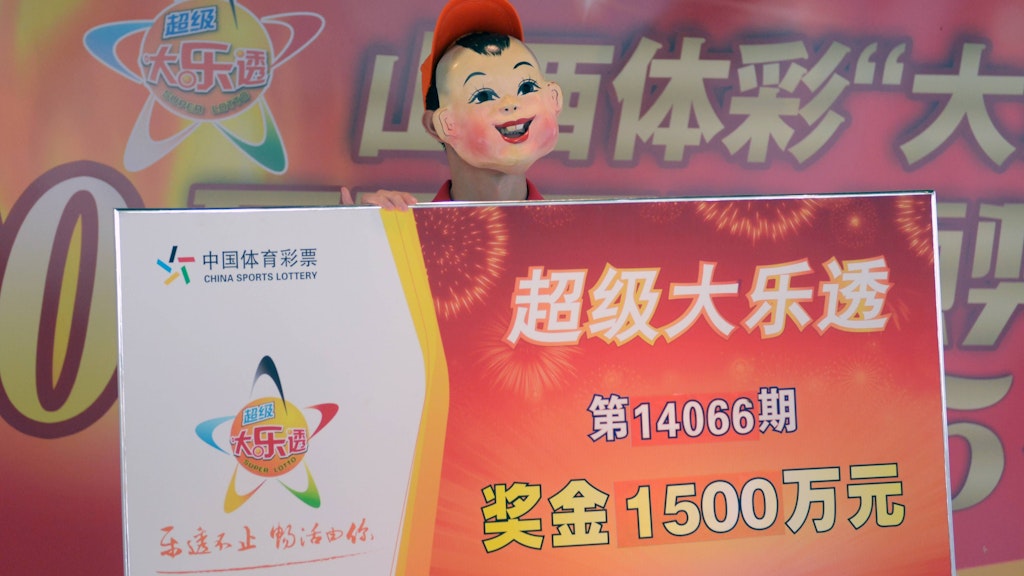 In China ist es keine Seltenheit, dass Lottogewinner verkleidet zur Checkübergabe kommen (Symbolbild).