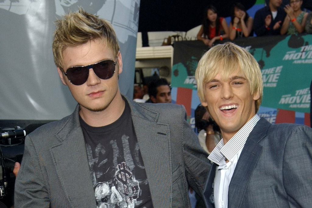 Nick Carter (links) auf einem Foto mit Aaron Carter im Jahr 2006.