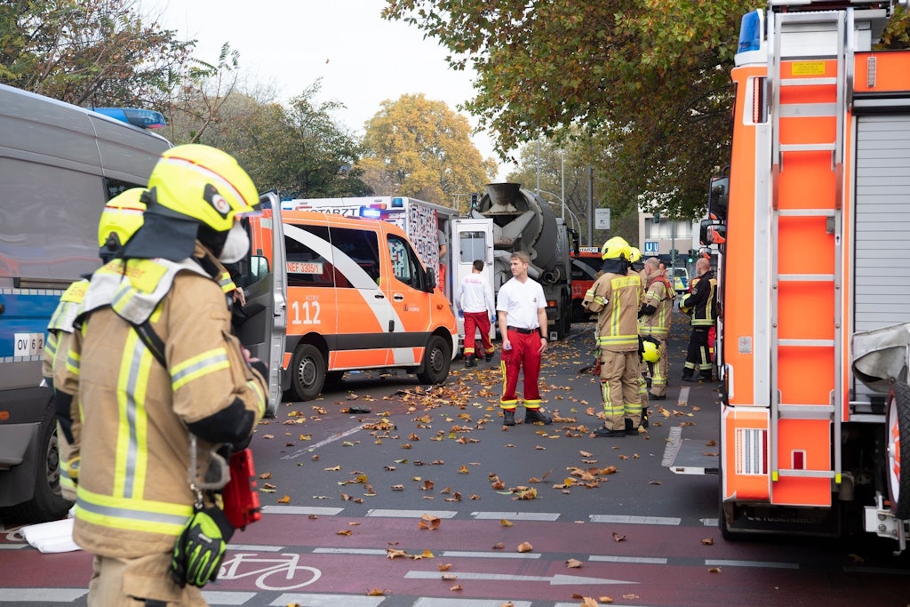 Der Einsatz auf der Bundesallee am Montag vor einer Woche: