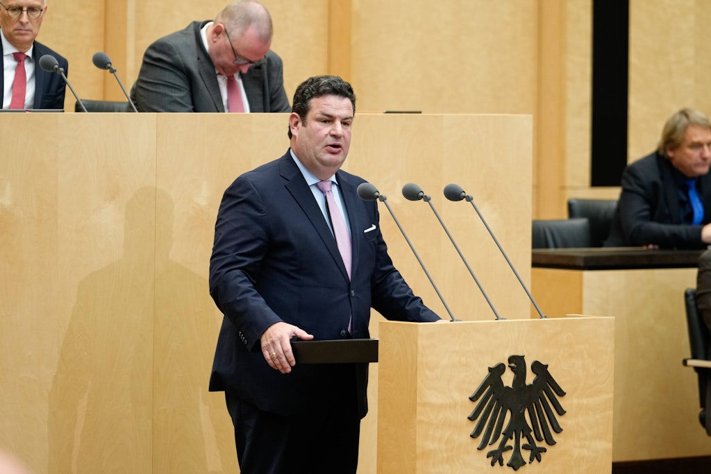 Bundesarbeitsminister Hubertus Heil (SPD) warb im Bundesrat vergeblich um Zustimmung der Bundesländer mit Unions-Regierungsbeteiligung.
