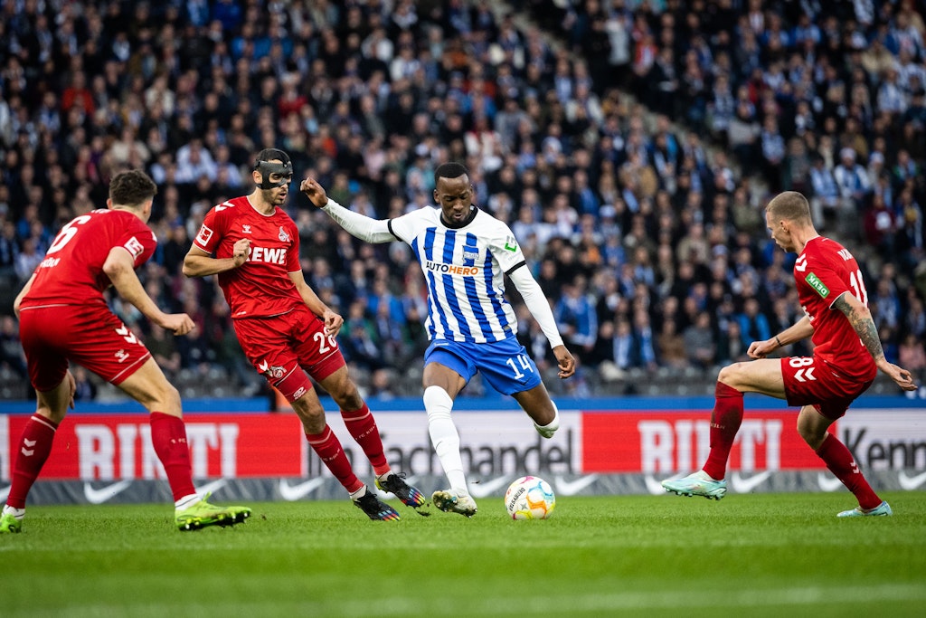 Herthas Dodi Lukebakio trumpfte in der Hinrunde auf und traf siebenmal. Momentan ist er mit zwölf Millionen Euro der wertvollste Spieler bei den Blau-Weißen.