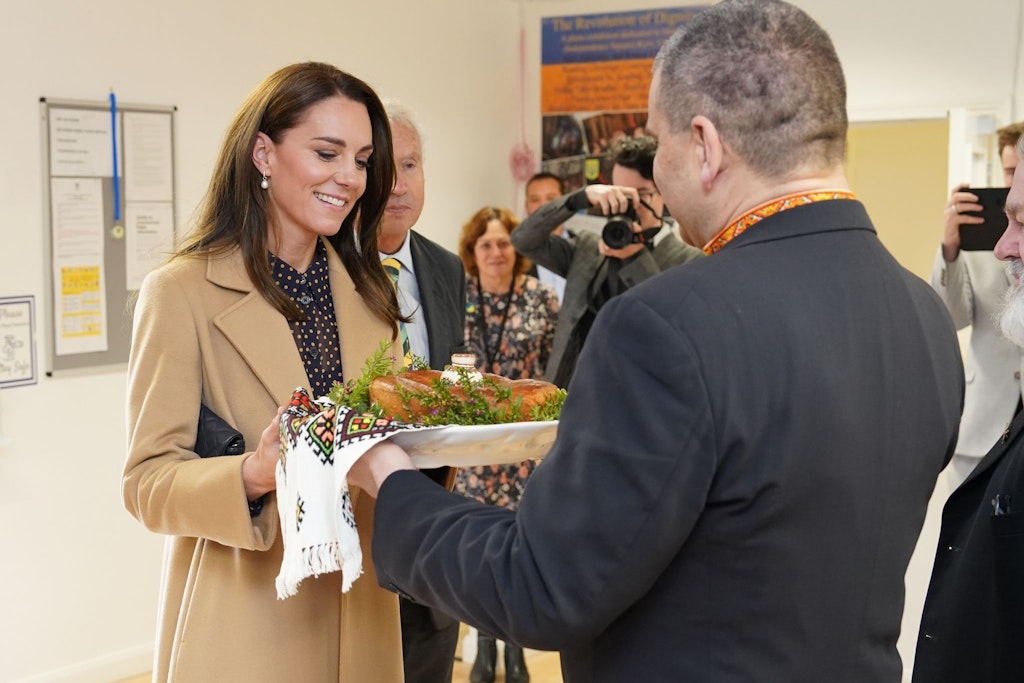 Kate, Prinzessin von Wales, besucht ein ukrainisches Gemeinschaftszentrum in Reading. 