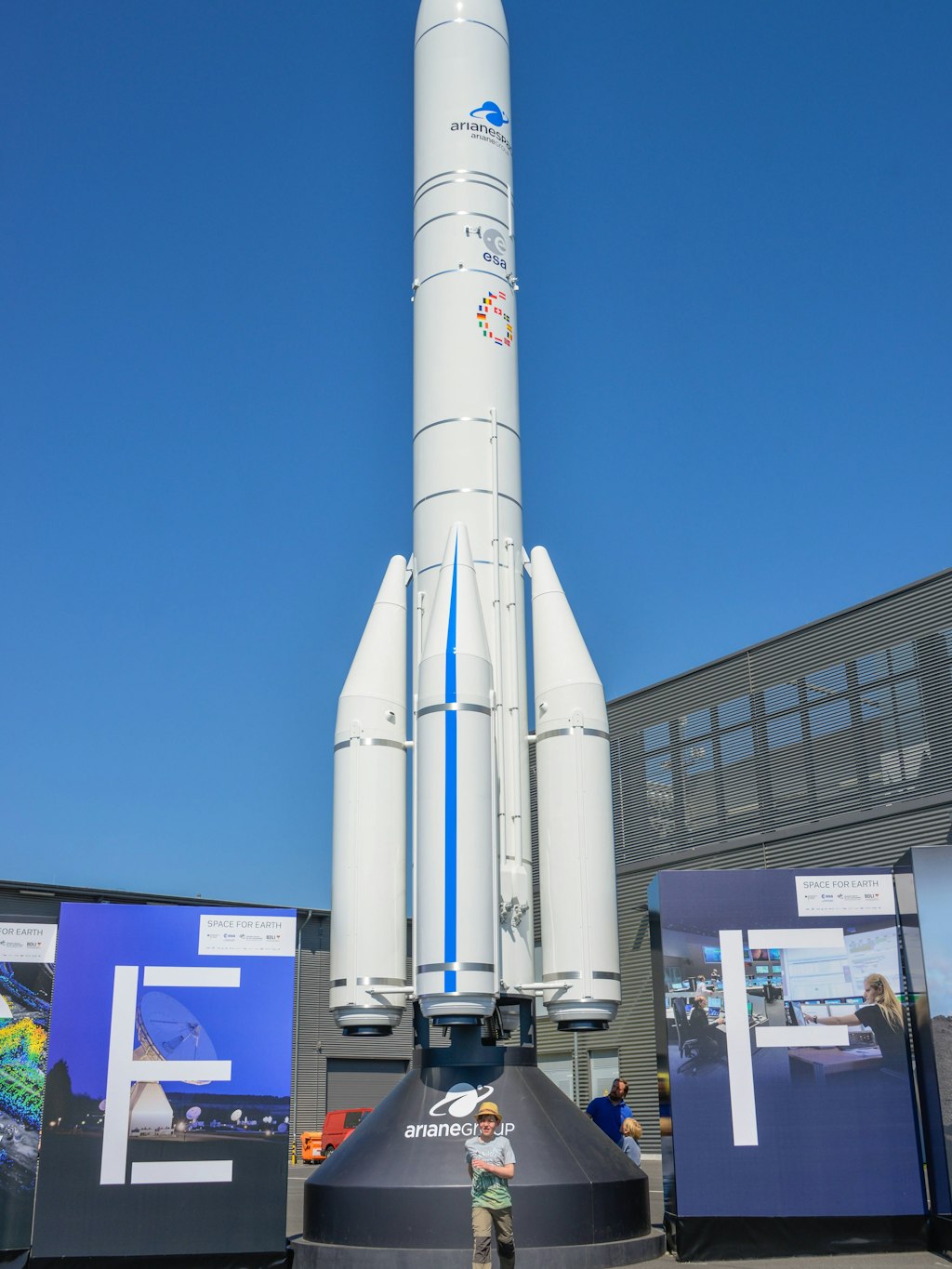 Das Modell einer Ariane-6-Rakete